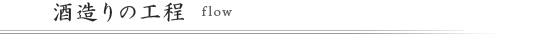 酒造りの工程